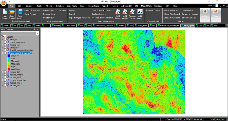 productivity map in EOSDA Crop Monitoring