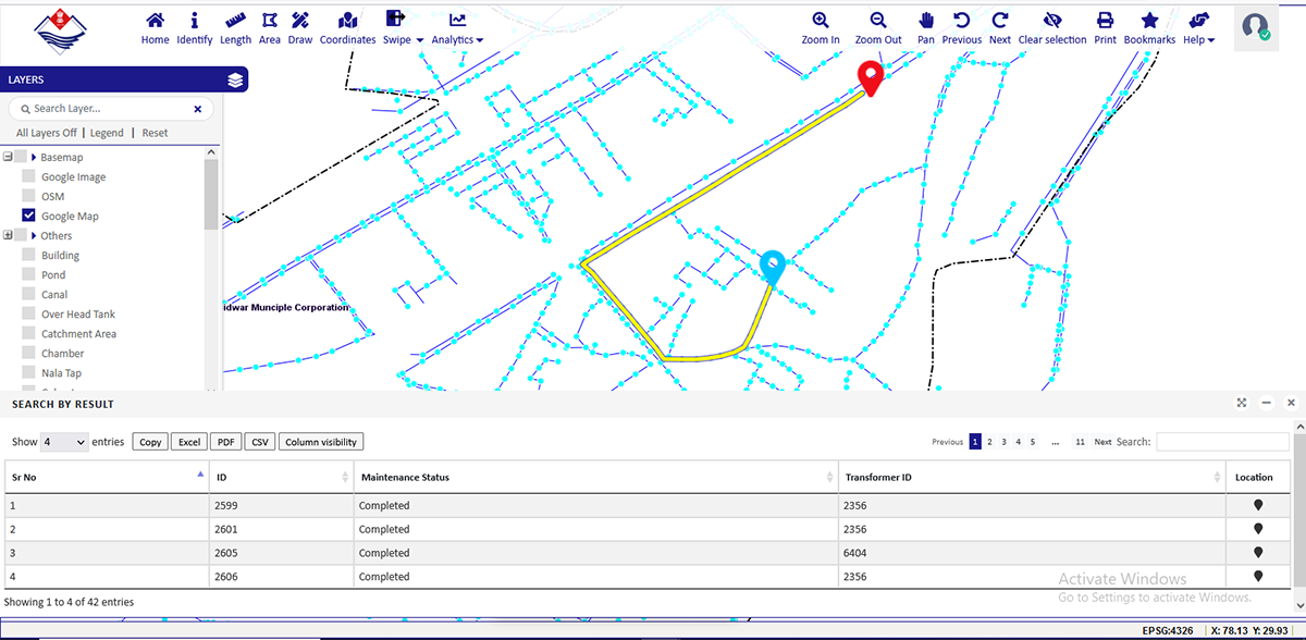 productivity map in EOSDA Crop Monitoring