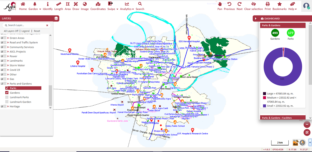 productivity map in EOSDA Crop Monitoring