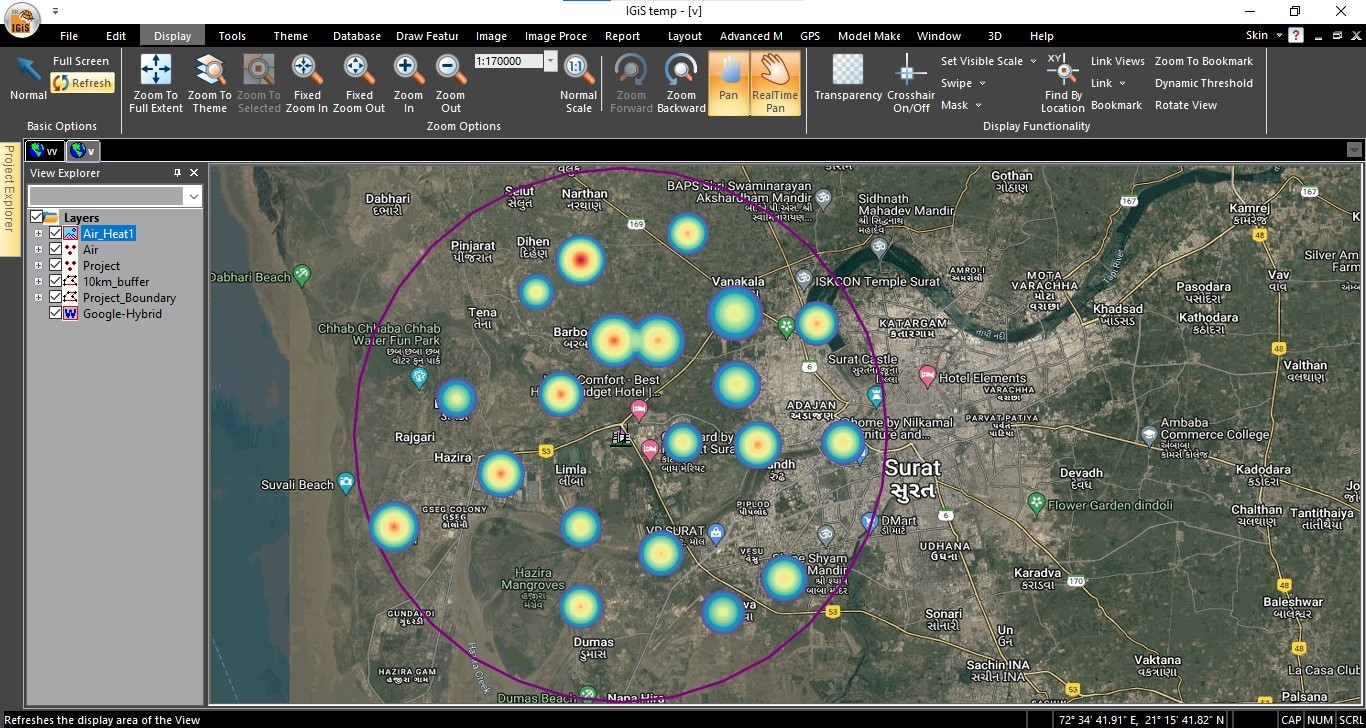 productivity map in EOSDA Crop Monitoring