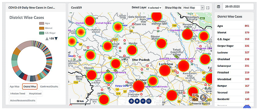 The Figure shows the NATMO Geoportal Powered by SGL and the website containing the Earthquake map. 