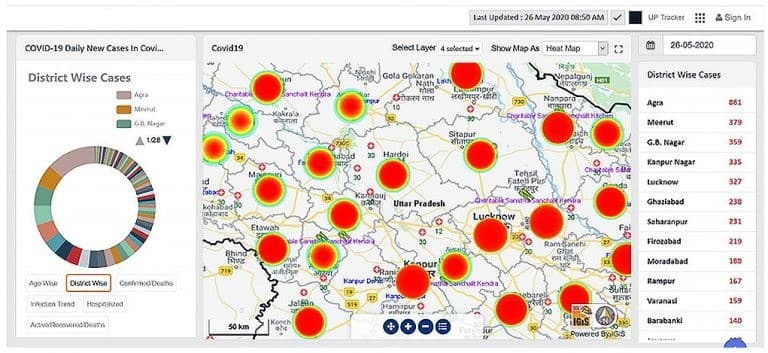 productivity map in EOSDA Crop Monitoring