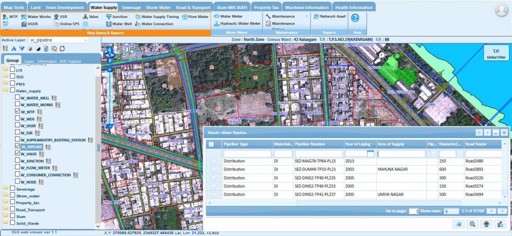 Managing the Water Supply Assets using GIS