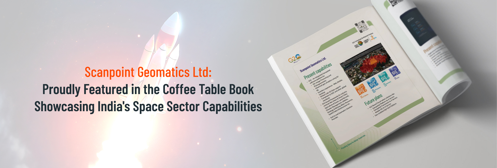Scanpoint Geomatics Ltd: Proudly Featured in the Coffee Table Book Showcasing India’s Space Sector Capabilities